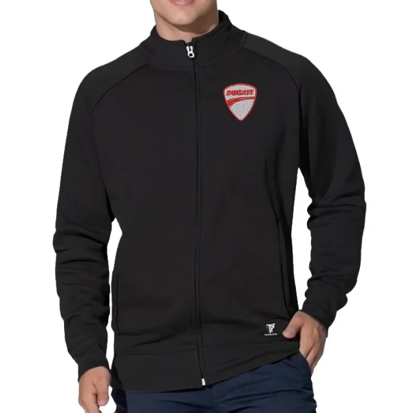 Φωτογραφία προϊόντος: Takeposition Unisex Φούτερ Moto Honda με Κέντημα, Ψηλό Γιακά & Πλαϊνές Τσέπες – Μαύρο
