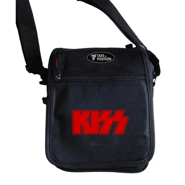 Φωτογραφία προϊόντος: Takeposition Τσαντάκι ώμου Unisex, KISS, Μαύρο, 23x18x8.50cm, 983-7505
