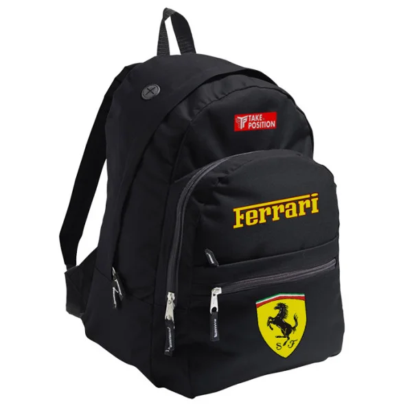 Φωτογραφία προϊόντος: Takeposition Pearl Σακίδιο πλάτης Triple Ferrari, 1 Κεντρικές θέσεις, 40x31x15cm ,Μαύρο, 976-9062-02
