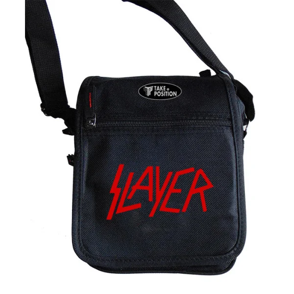 Φωτογραφία προϊόντος: Takeposition Τσαντάκι ώμου Unisex, SLAYER, Μαύρο, 23x18x8.50cm, 983-7522