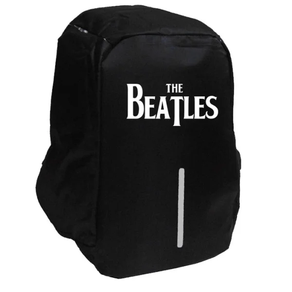 Φωτογραφία προϊόντος: Takeposition The Beatles logo Σακίδιο πλάτης Razor 1κεντρική θέση Rpet 600D 44Y x 34Μ x 10Π Μαύρο, 973-7509-02