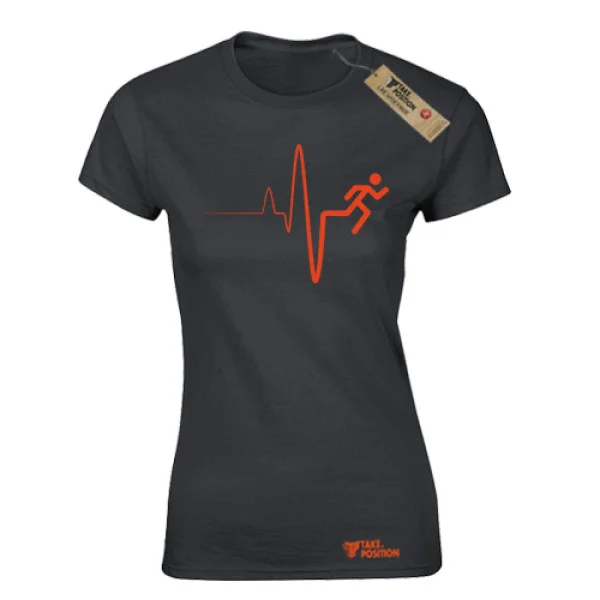 Φωτογραφία προϊόντος: Αθλητικό γυναικείo t-shirt Takeposition Live for run μαύρο, 504-5513-02