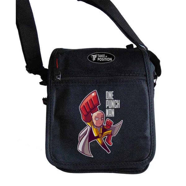 Φωτογραφία προϊόντος: Takeposition Τσαντάκι ώμου Unisex, Anime One Punch man, Μαύρο, 23x18x8.50cm, 983-1208