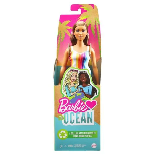 Φωτογραφία προϊόντος: Mattel Barbie The Ocean Ριγέ Φόρεμα - GRB35/GRB38