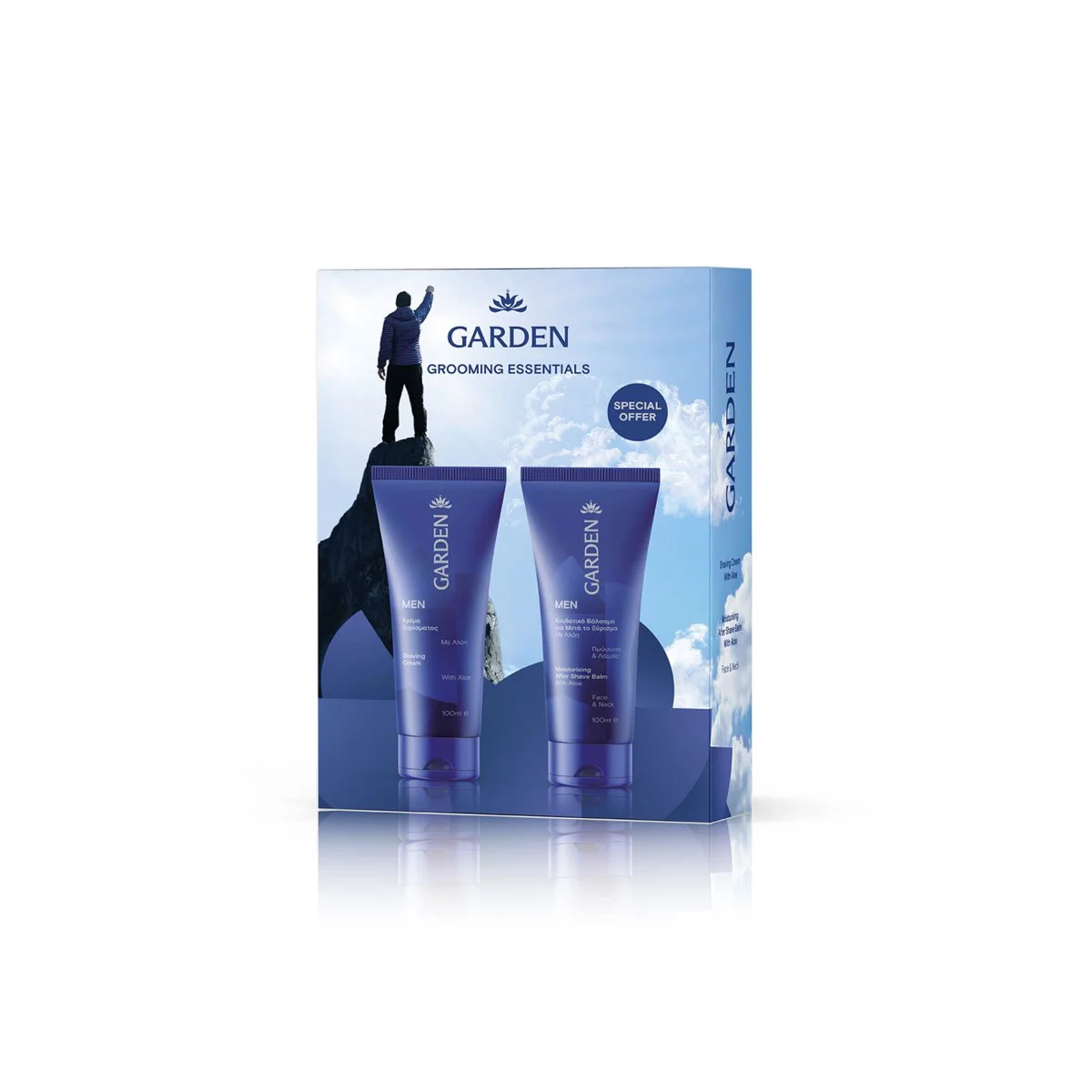 Φωτογραφία προϊόντος: Medipharmacy Garden Grooming Essentials Men Κρέμα Ξυρίσματος 100 ml & After Shave 100 ml