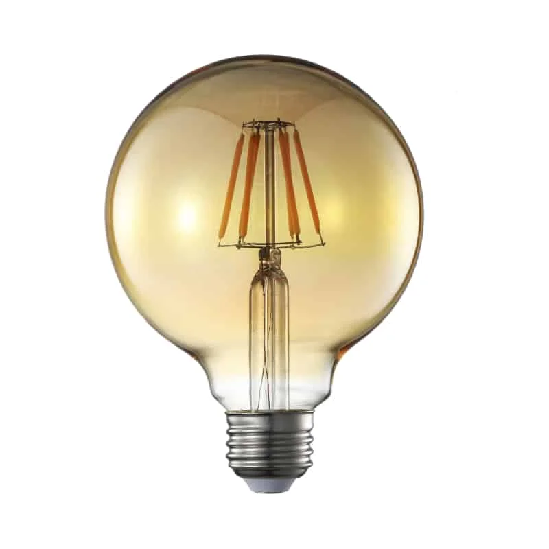 Φωτογραφία προϊόντος: Λάμπα led long filament dimmable μελί σφαιρική G95 240V E27 7W 806lm θερμό λευκό 2200k 360° 1-U010894 UNIVERSE