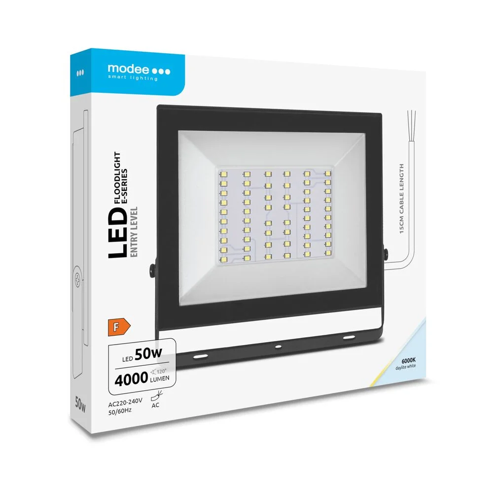 Φωτογραφία προϊόντος: Modee Lighting LED Προβολέας E-series Slim 50W 120° 6000K 4000lm ERP