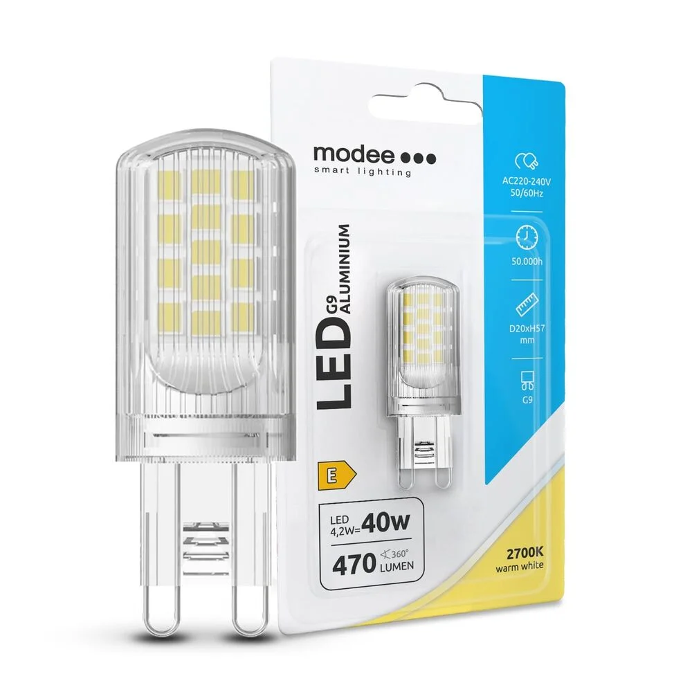 Φωτογραφία προϊόντος: Modee Lighting Λάμπα LED Izzo G9 Aluminium 4.2W 2700K 470lm ERP B1