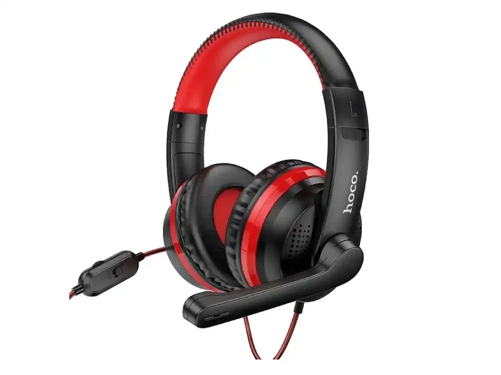 Φωτογραφία προϊόντος: Ακουστικά Hoco W103 Gaming 3.5mm Μαύρο-Κόκκινο