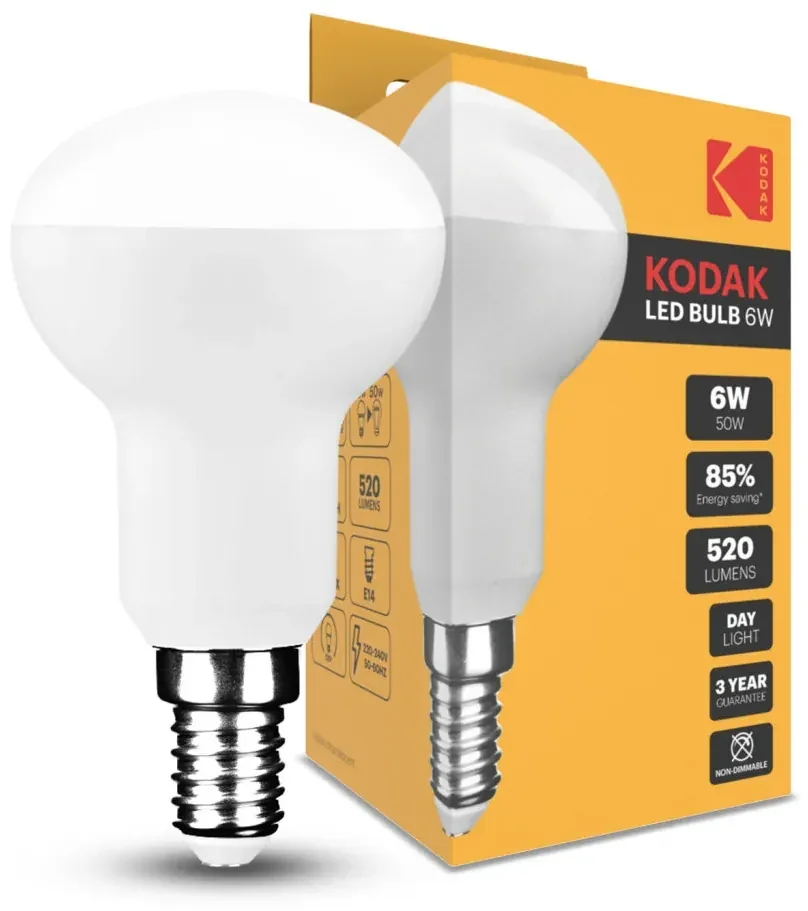 Φωτογραφία προϊόντος: KODAK Max LED Izzo Λάμπα R50 6W E14 120° 6000K (520 lumen)
