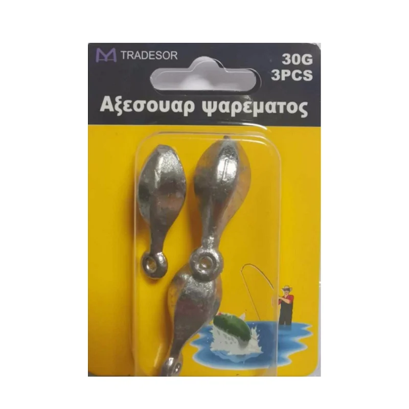 Φωτογραφία προϊόντος: Tradesor Βαρίδια αλιείας με θηλιά - 60gr - 2pcs - 830168