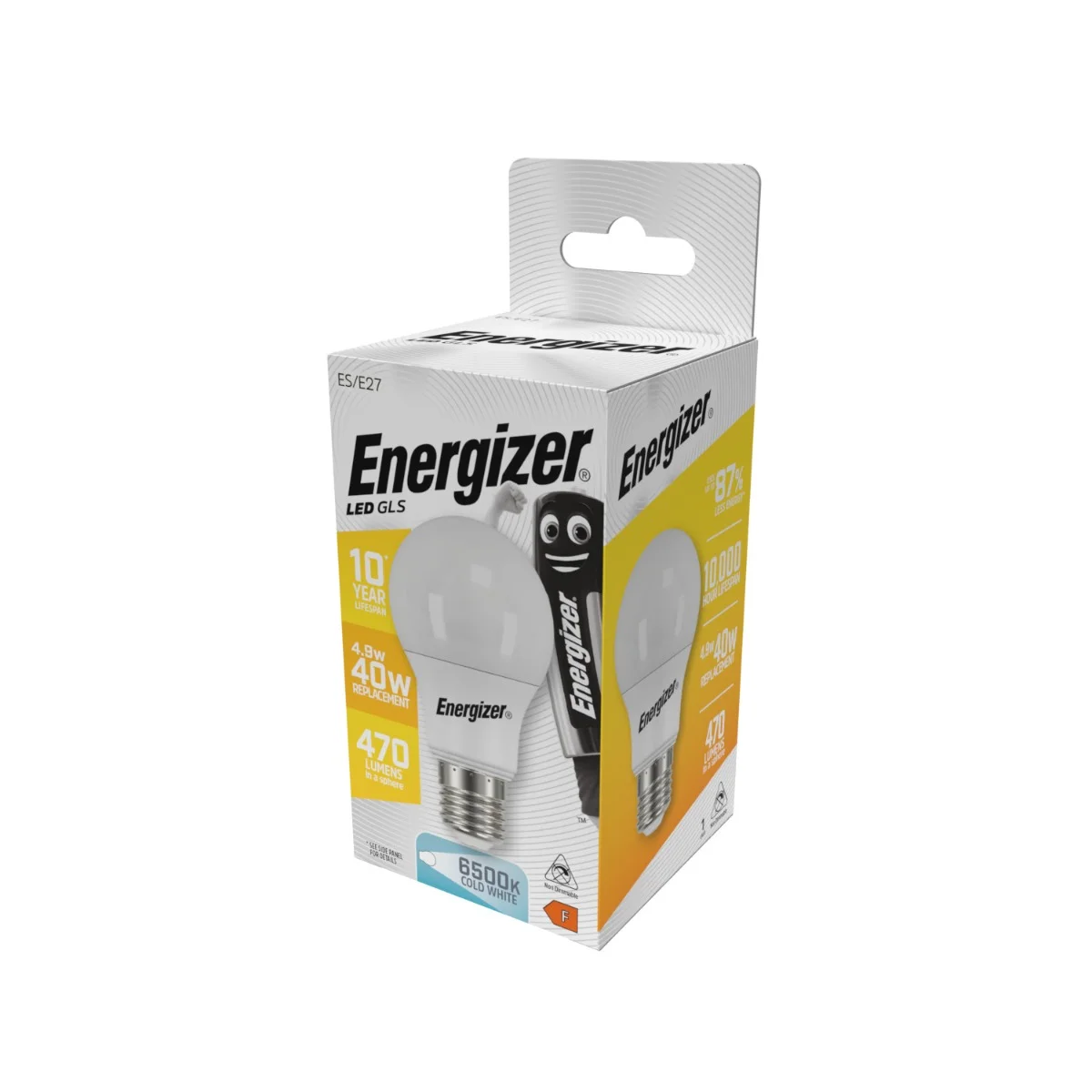 Φωτογραφία προϊόντος: Energizer BEC Κοινή Λάμπα LED 4.9W E27 470lm 6500K Ψυχρό Λευκό
