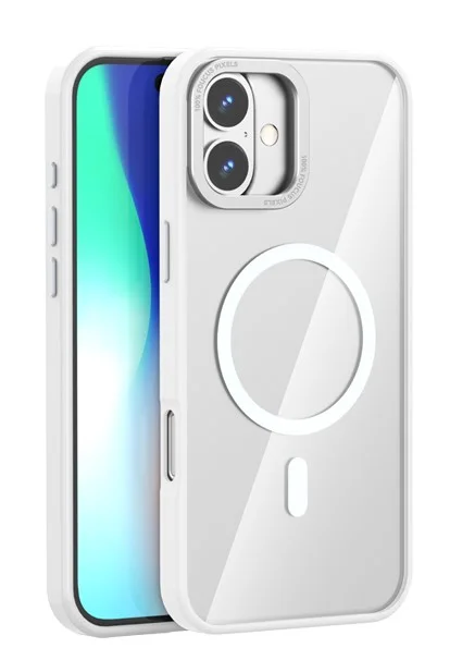 Φωτογραφία προϊόντος: XO K30 iP 16 plus/15 plus 6.7" TPU Ακρυλική Θήκη με Ενσωματομένο Μαγνήτη Λευκό