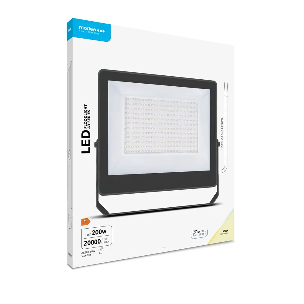 Φωτογραφία προϊόντος: Modee Lighting Προβολέας LED A3-series Slim 200W 120° 4000K 20.000lm ERP