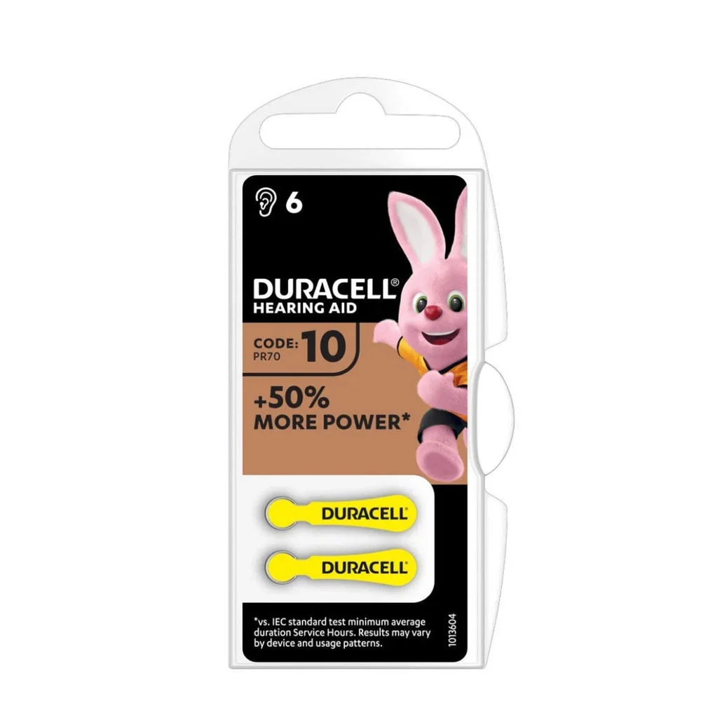 Φωτογραφία προϊόντος: Duracell Activair Βαρηκοΐας DA10 (6τμχ)