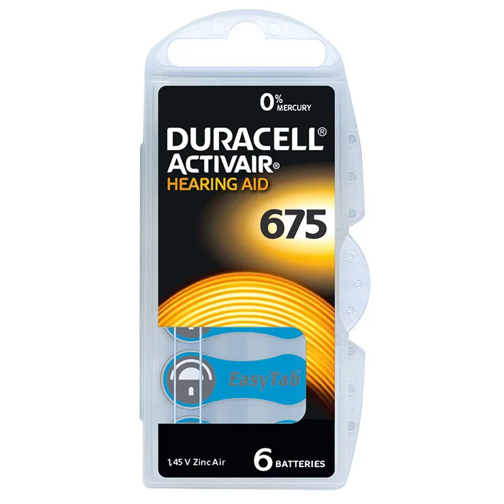 Φωτογραφία προϊόντος: Duracell Activair Βαρηκοΐας DA675 (6τμχ)