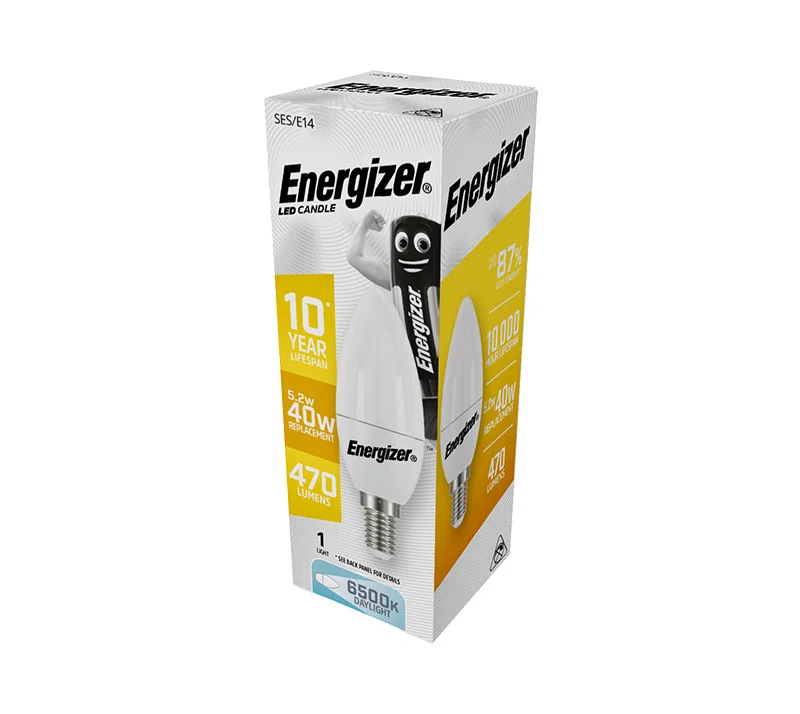 Φωτογραφία προϊόντος: Energizer BEC LED Λάμπα Κερί 4.9W E14 470lm 6500K Ψυχρό Λευκό