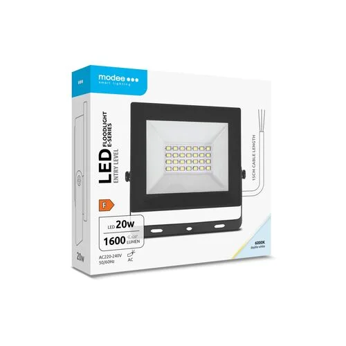 Φωτογραφία προϊόντος: Modee Lighting LED Προβολέας E-series Slim 20W 120° 6000K 1600lm ERP
