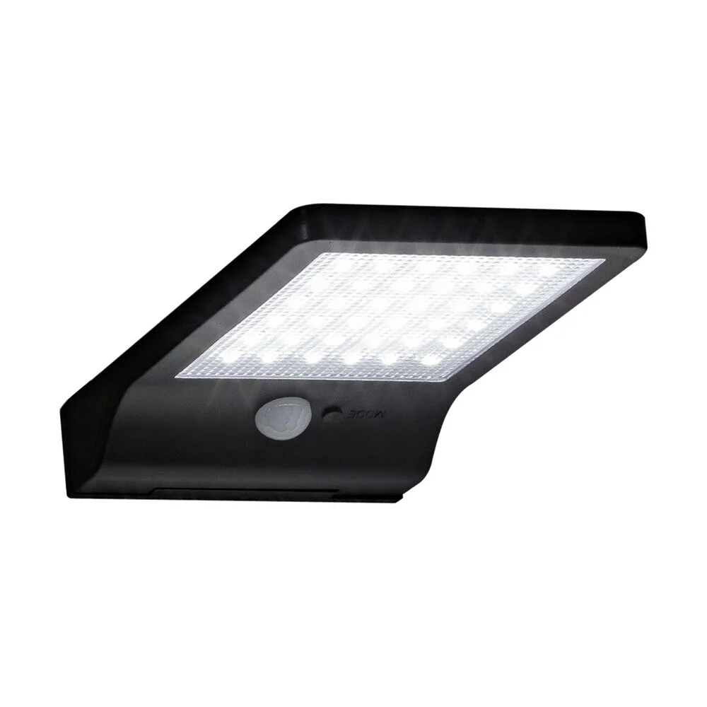 Φωτογραφία προϊόντος: Modee Lighting LED Ηλιακό Επιτοίχιο Φωτιστικό με Αισθητήρα 300 lumen