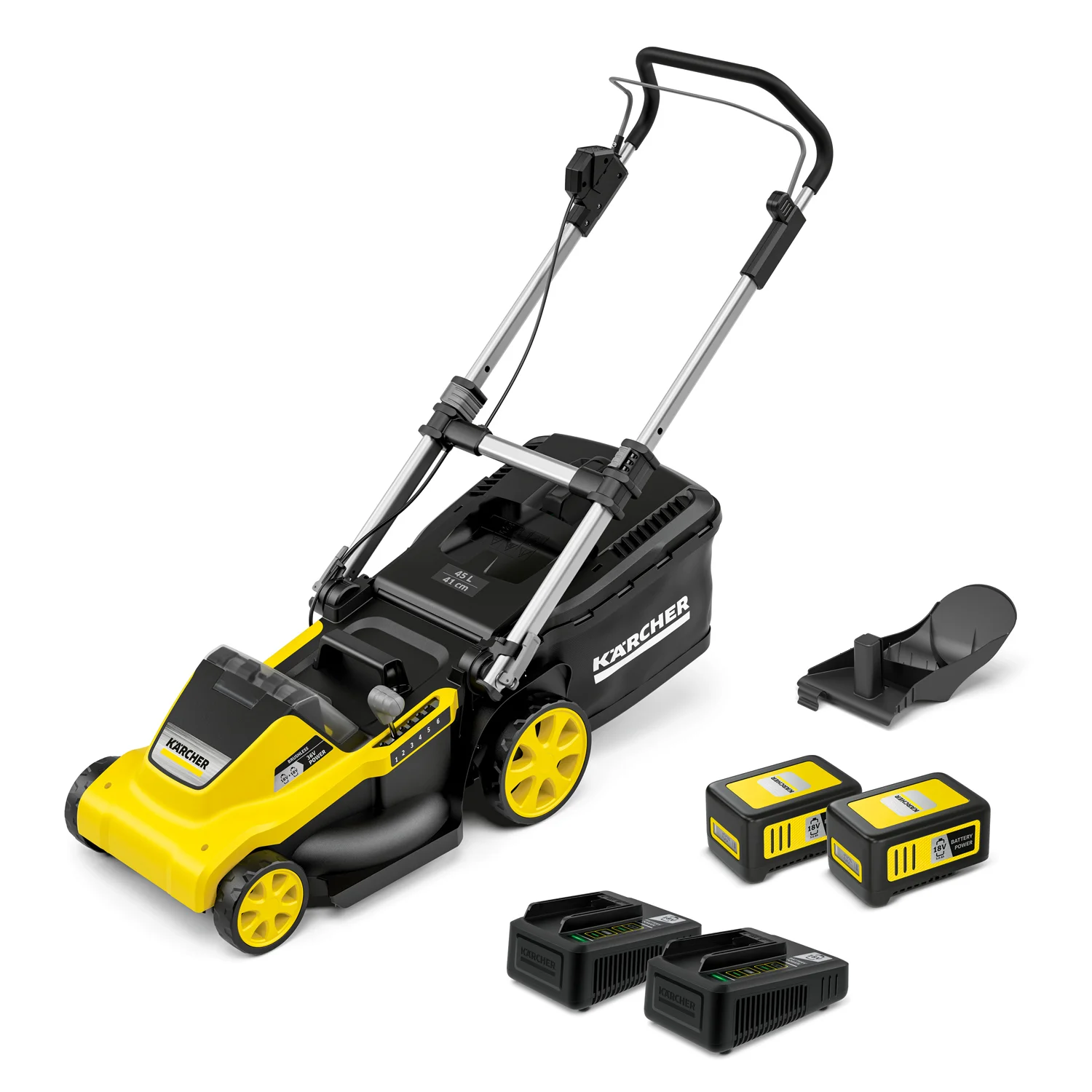 Φωτογραφία προϊόντος: Karcher Kärcher LMO 5-18 Dual Battery Set Χλοοκοπτικό Γκαζόν Μπαταρίας