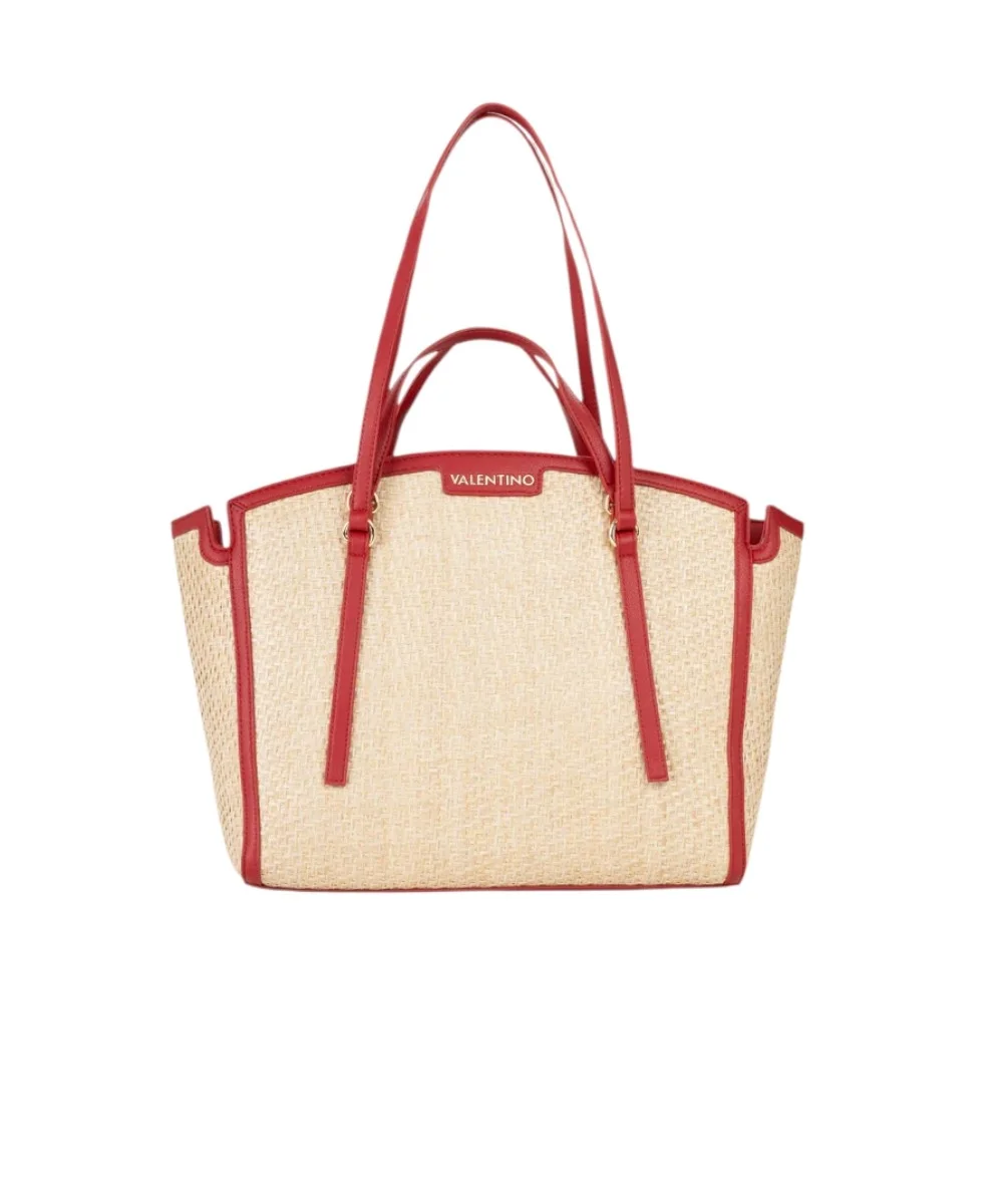 Φωτογραφία προϊόντος: Valentino Bags - Γυναικεία Τσάντα Ώμου Demetra VBS9R901-235 Μπεζ/Κόκκινο