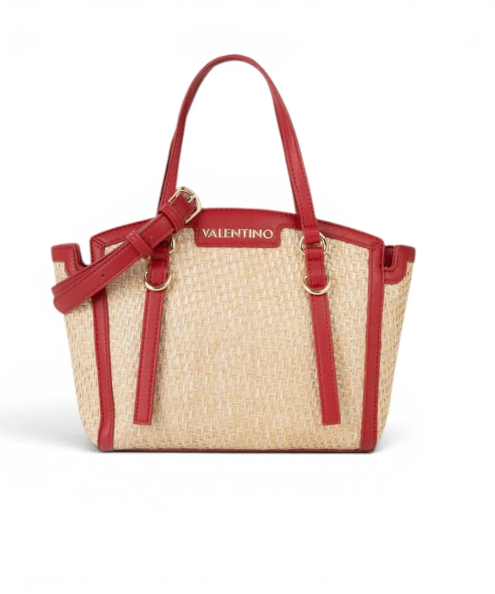 Φωτογραφία προϊόντος: Valentino Bags - Γυναικεία Τσάντα Ώμου Demetra VBS9R904-235 Μπεζ/Κόκκινο