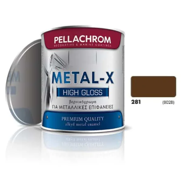 Φωτογραφία προϊόντος: OEM PELLACHROM METAL-X N.281(8028 T.BROWN) 750ml