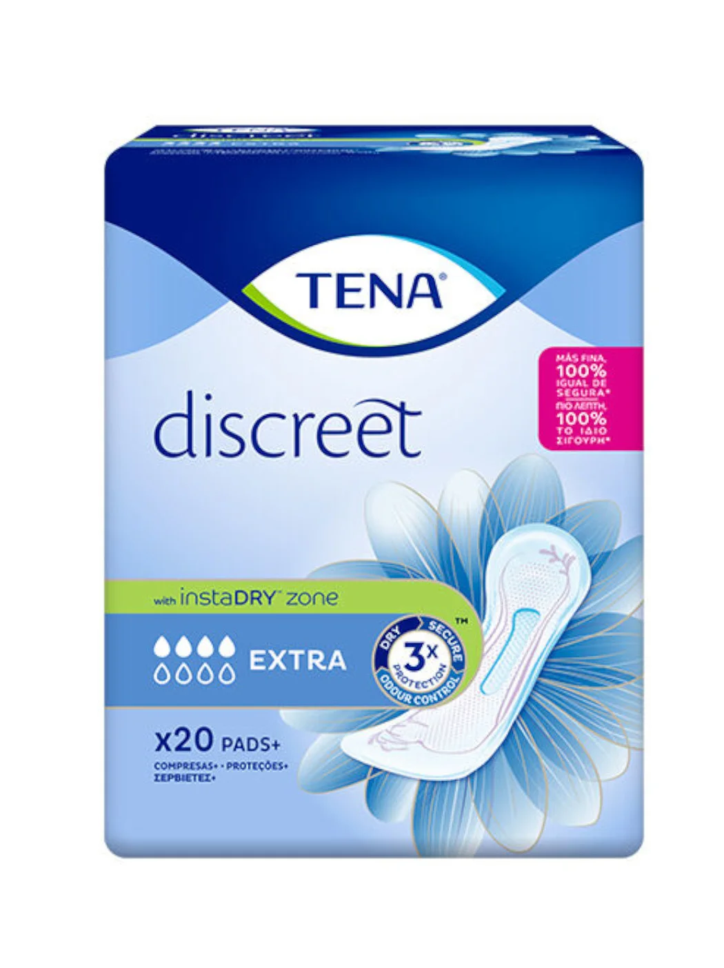 Φωτογραφία προϊόντος: Tena Lady Discreet Extra Απορροφητικές Σερβιέτες (20τεμ)
