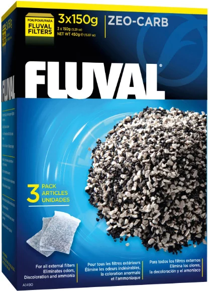 Φωτογραφία προϊόντος: Fluval Zeo-Carb 450 Gram μέσο φιλτραρίσματος κατασκευασμένο από ενεργό άνθρακα 3x150gr-V FLUVAL (2069393)