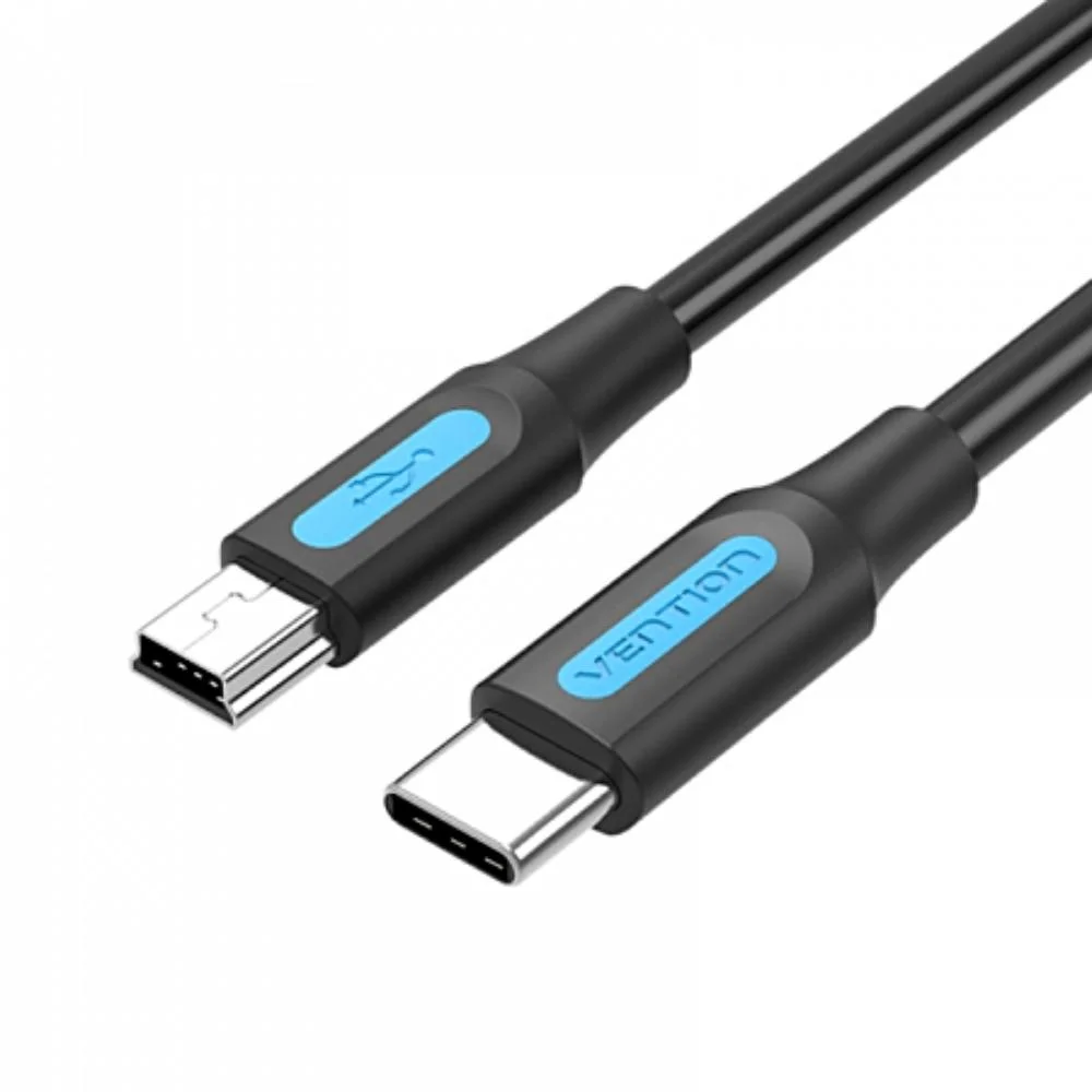 Φωτογραφία προϊόντος: VENTION USB 2.0 C Male to Mini-B Male 2A Cable 2M Black (COWBH) (VENCOWBH)