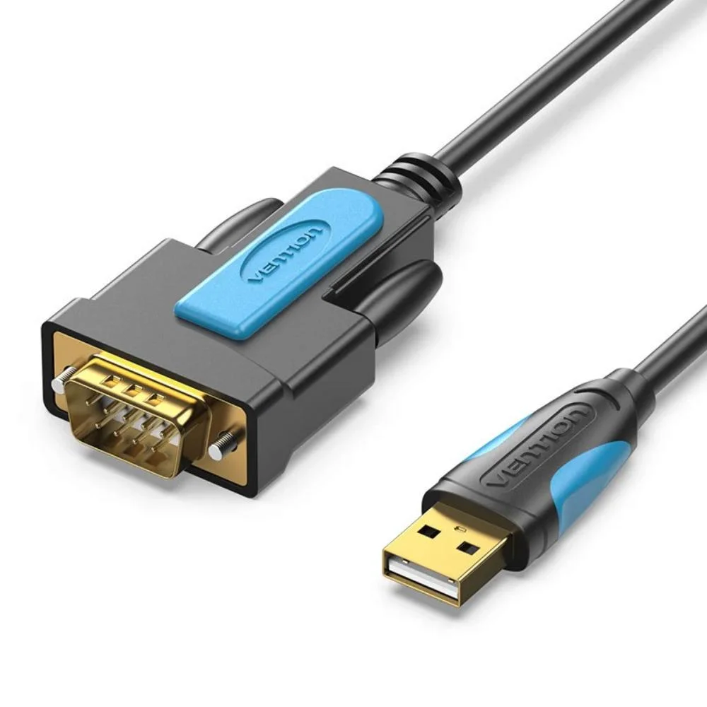 Φωτογραφία προϊόντος: VENTION USB 2.0 A Male to DB-9 RS232 Serial Adapter Cable 1M Black (VAS-C02-B100) (VENVAS-C02-B100)