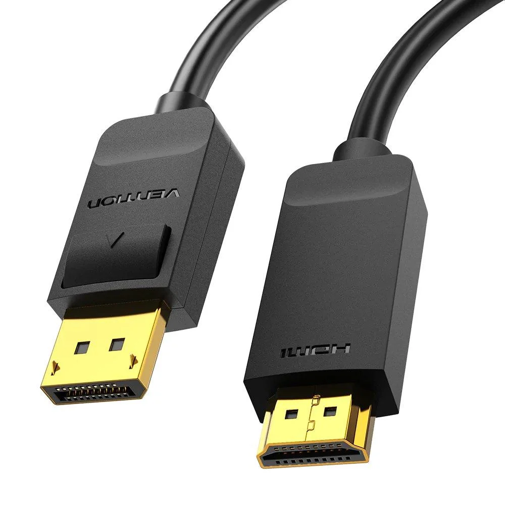Φωτογραφία προϊόντος: VENTION 4K DisplayPort to HDMI Cable 1.5M Black (HAGBG) (VENHAGBG)