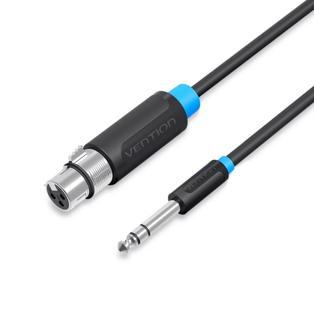 Φωτογραφία προϊόντος: VENTION 6.5mm Male to XLR Female Audio Cable 5M Black (BBEBJ) (VENBBEBJ)