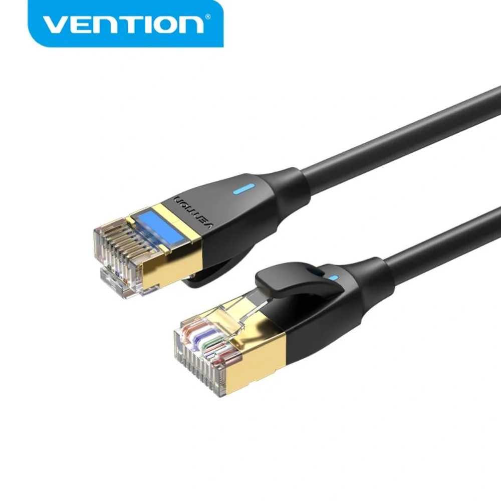 Φωτογραφία προϊόντος: VENTION Cat.8 SFTP Patch Cable 1M Black Slim Type (IKIBF) (VENIKIBF)