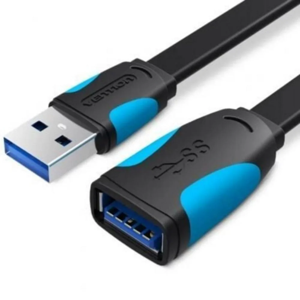 Φωτογραφία προϊόντος: VENTION Flat USB3.0 Extension Cable 0.5M Black (VAS-A13-B050) (VENVAS-A13-B050)