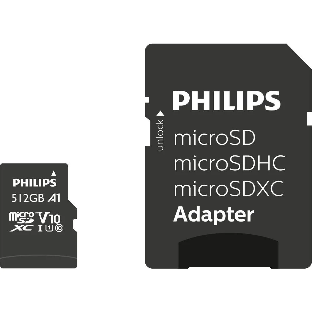 Φωτογραφία προϊόντος: Philips MicroSDXC Card 512GB Class 10 UHS-I U1 (FM51MP45B/00) (PHIFM51MP45B-00)