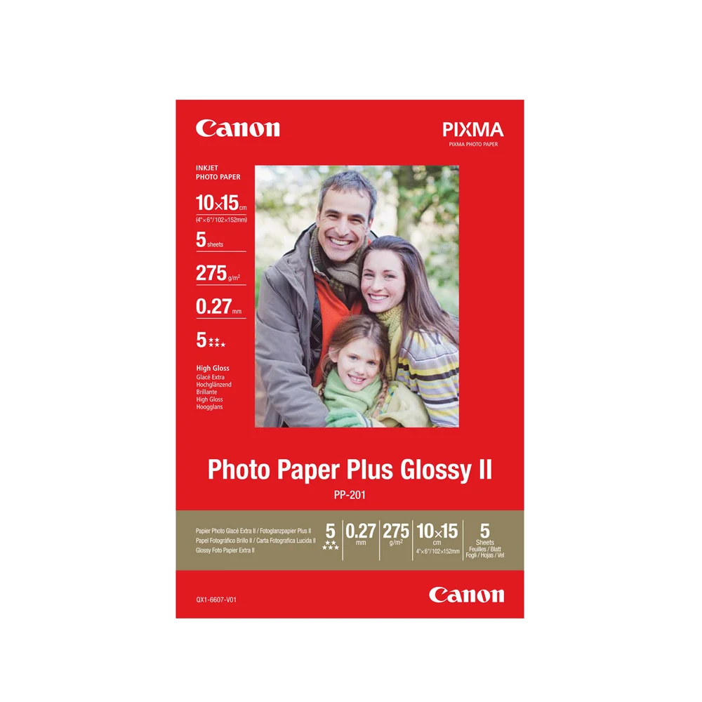Φωτογραφία προϊόντος: Canon Φωτογραφικό Χαρτί Glossy 10x15cm 275g/m² 5 φύλλα (2311B053) (CAN-PP201)