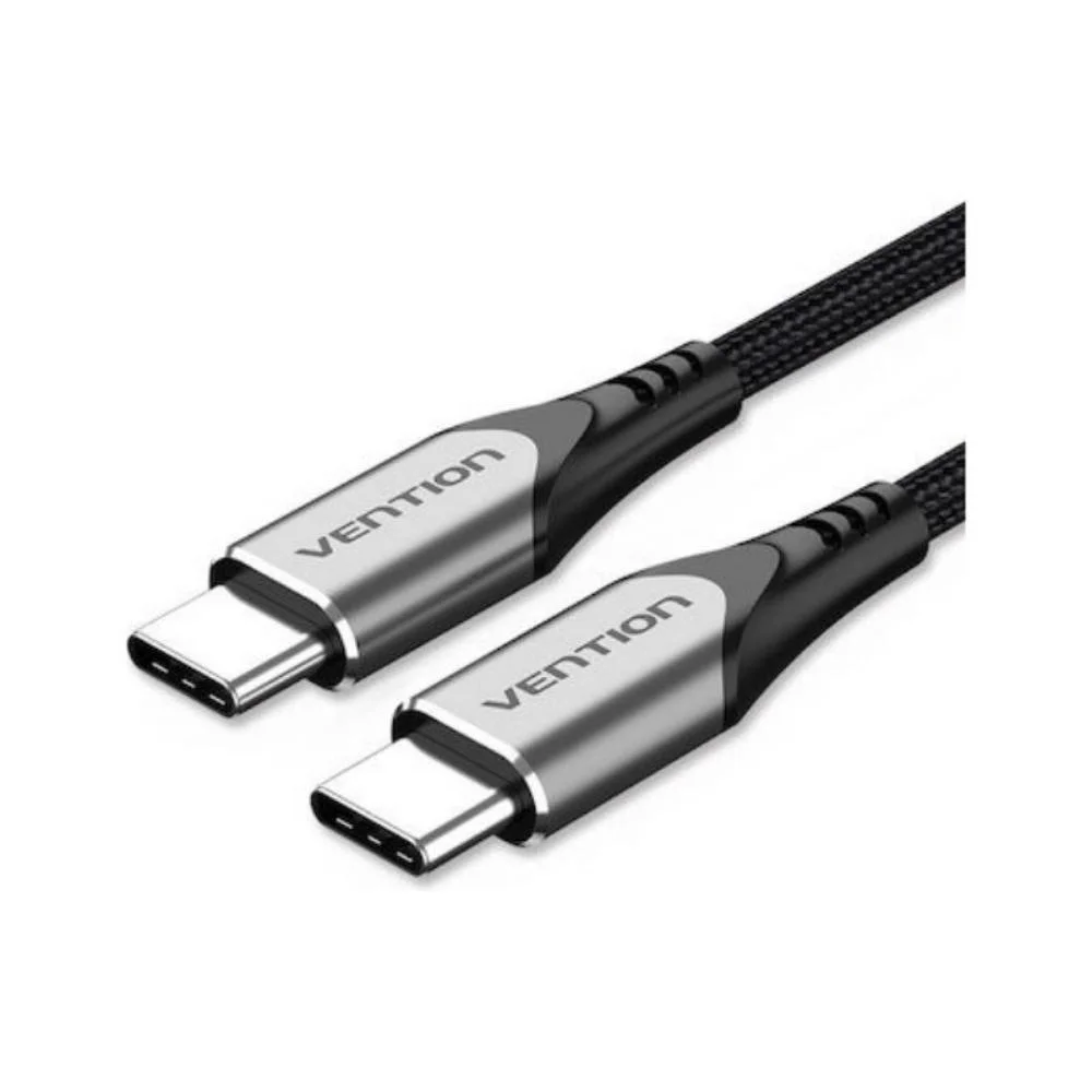 Φωτογραφία προϊόντος: VENTION USB 2.0 C Male to C Male 5A Cable 2M Gray Flexible PVC Type (TRWHH) (VENTRWHH)