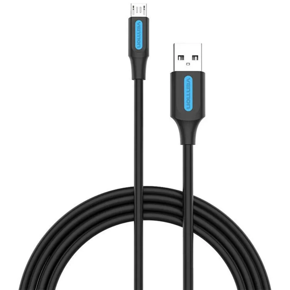 Φωτογραφία προϊόντος: VENTION USB 2.0 A Male to Micro B Male 3A Cable 0.25M Black (COLBC) (VENCOLBC)