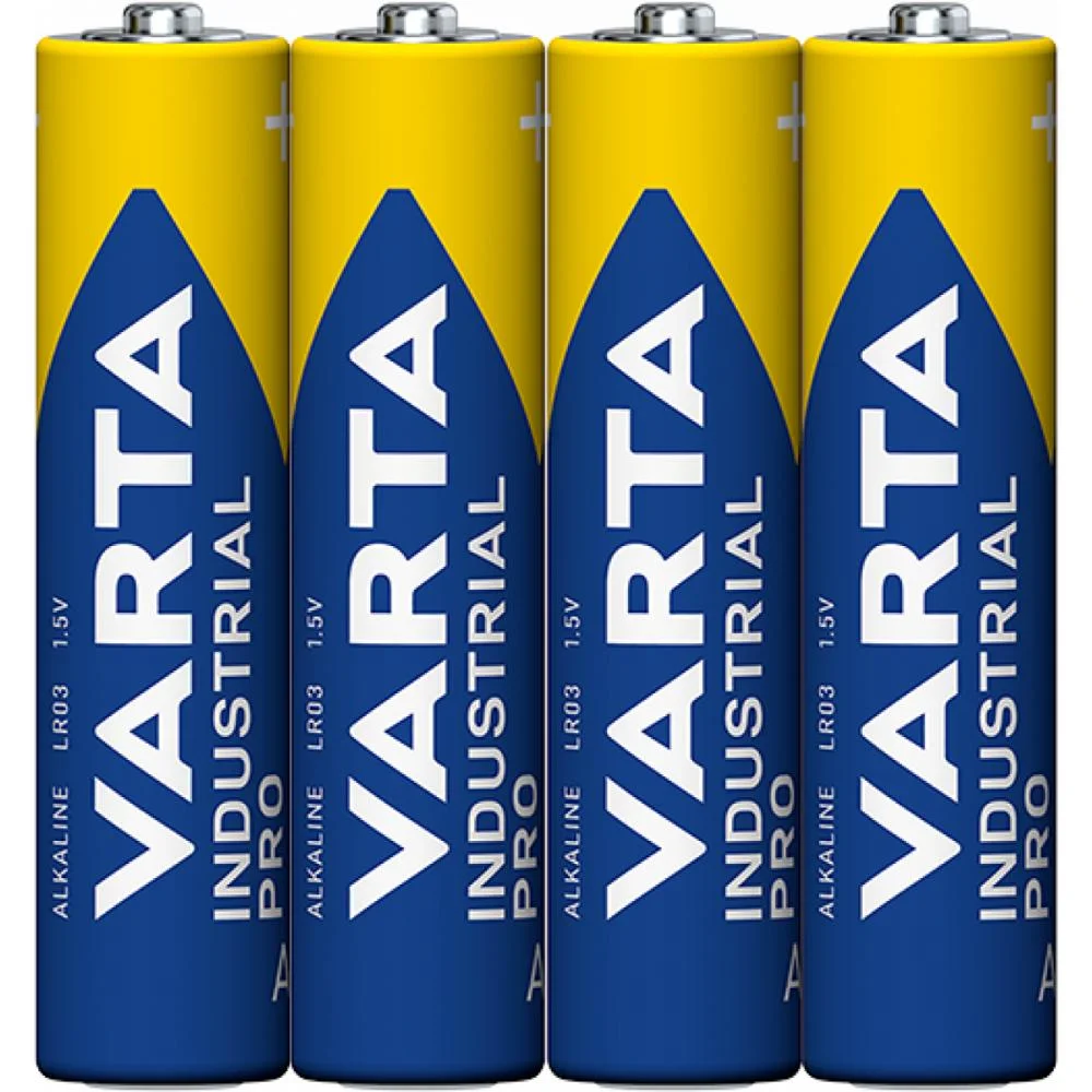 Φωτογραφία προϊόντος: Varta Industrial Pro Αλκαλικές Μπαταρίες AAA LR03 1.5V 4τμχ (4003) (VART4003)