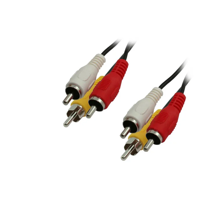 Φωτογραφία προϊόντος: Καλώδιο MediaRange Audio/Video 3x RCA plug (phono)/3x RCA plug (phono) 3.0M Black (MRCS123)