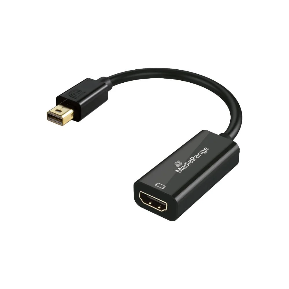 Φωτογραφία προϊόντος: MediaRange Mini DisplayPort to HDMI Converter, 10 Gbps, 20cm, Black (MRCS236)
