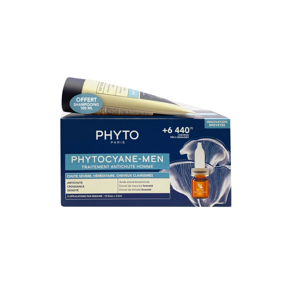 Φωτογραφία προϊόντος: Promo Phytocyane Men - Αγωγή Τριχόπτωσης για Άνδρες 12x3,5ml & Δώρο Phytocyane Shampoo 100ml