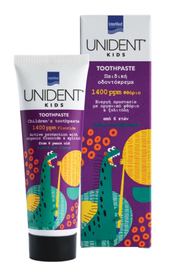 Φωτογραφία προϊόντος: UNIDENT Kids Toothpaste 1400ppm - Παιδική Οδοντόκρεμα από 6 Ετών (50ml)
