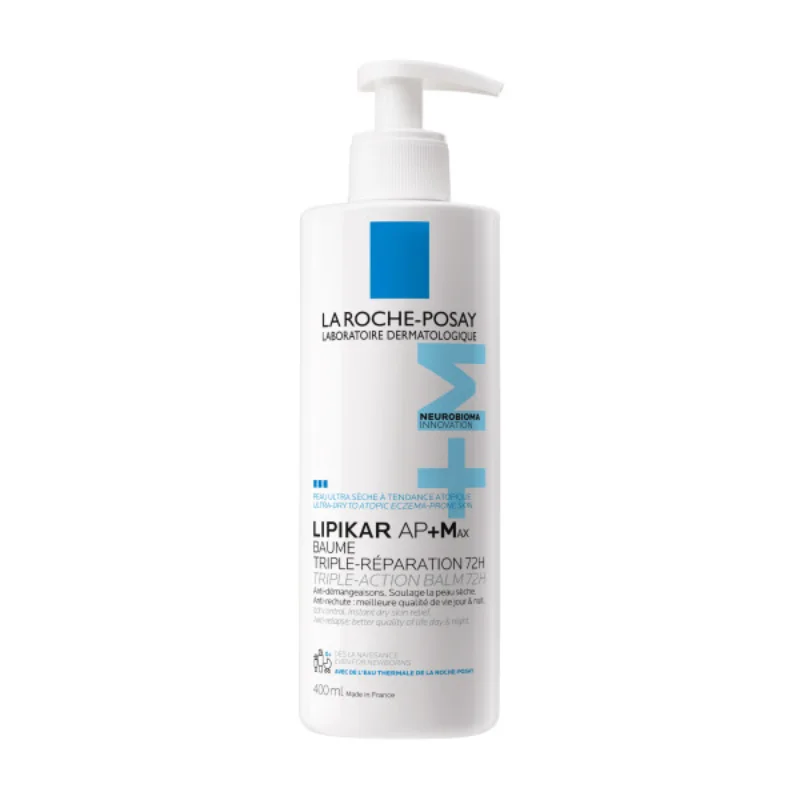 Φωτογραφία προϊόντος: LA ROCHE-POSAY Lipikar Baume AP+MAX Βάλσαμο Αναπλήρωσης Λιπιδίων για Δέρμα Πολύ Ξηρό ή με Τάσης Ατοπίας (400ml)