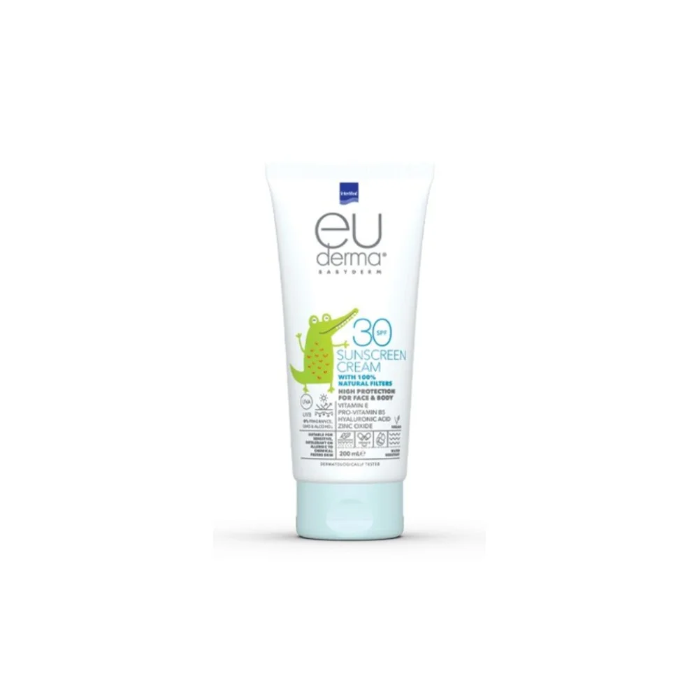 Φωτογραφία προϊόντος: EUDERMA BABYDERM Sunscreen Cream SPF30 - Αντηλιακή Κρέμα για Βρέφη & Παιδιά SPF30 (200ml)