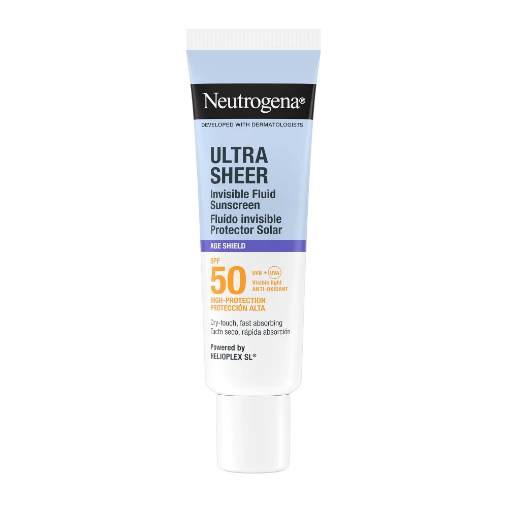 Φωτογραφία προϊόντος: Neutrogena Ultra Sheer Invisible Fluid Age Shield - Αντηλιακό Προσώπου SPF50 (50ml)