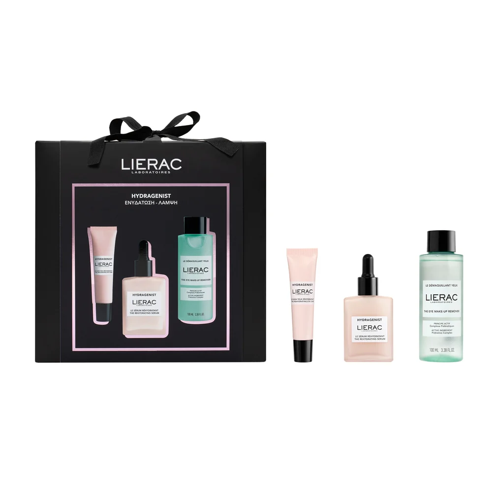 Φωτογραφία προϊόντος: LIERAC Εορταστικό Set Hydragenist με Serum 30ml, Κρέμα Ματιών 15ml & Ντεμακιγιάζ Ματιών 100ml