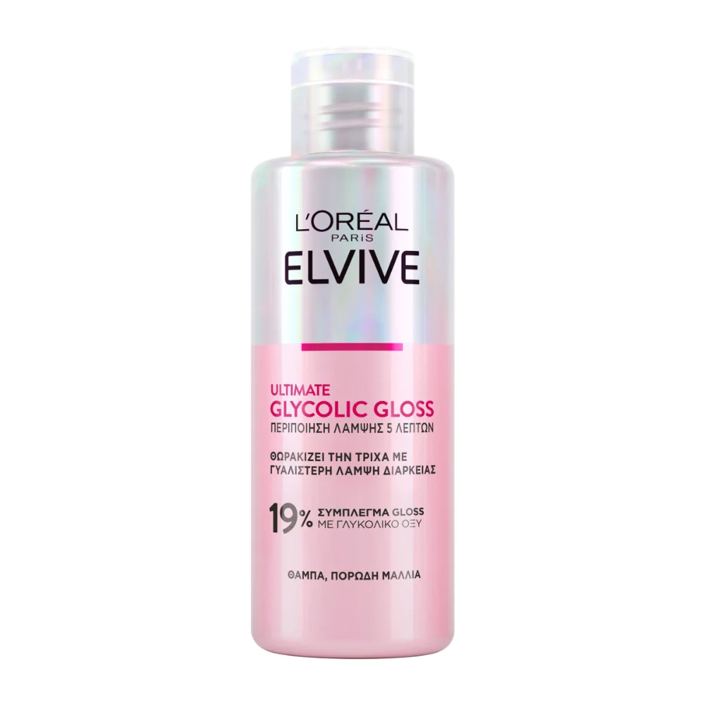 Φωτογραφία προϊόντος: L'OREAL PARIS Elvive Glycolic Gloss Περιποίηση Λάμψης (200ml)
