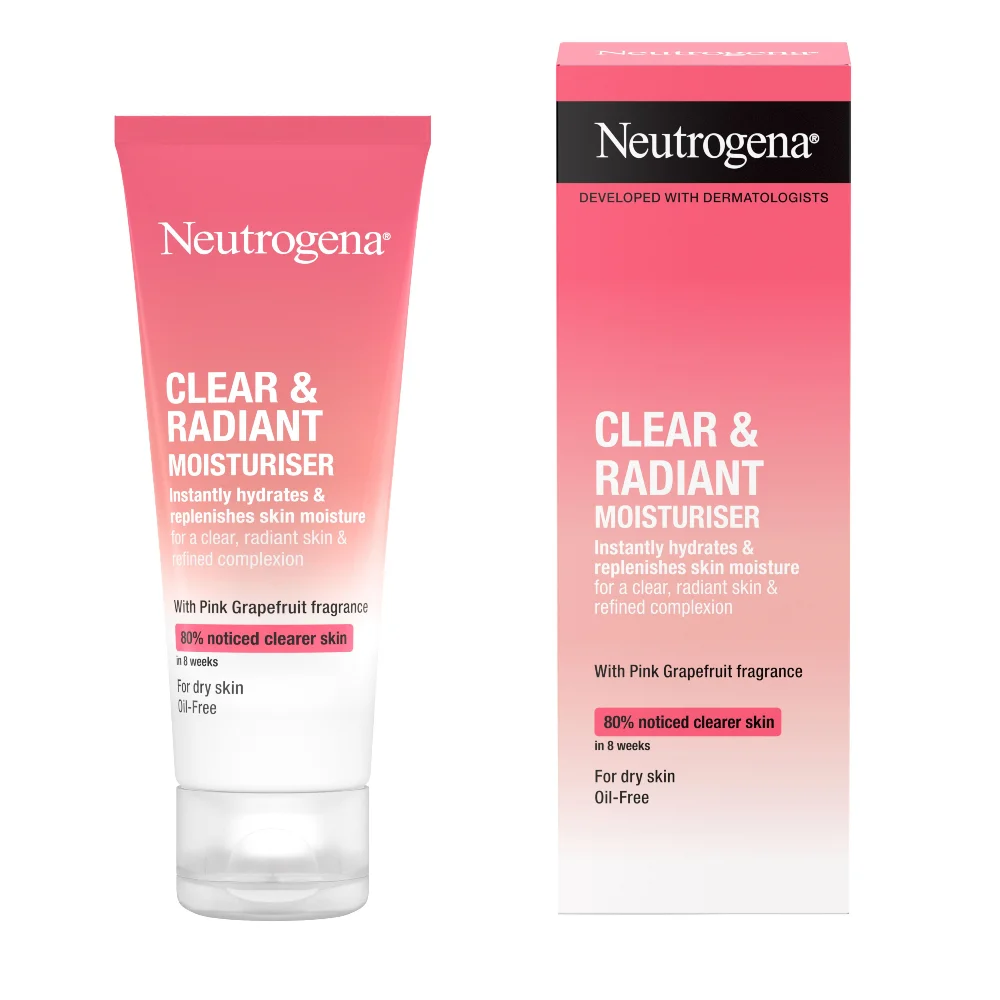 Φωτογραφία προϊόντος: Neutrogena Clear & Radiant Moisturiser - Ενυδατική Κρέμα Προσώπου με Pink Grapefruit (50ml)
